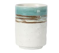CAPIJIONG 200ml/6.67oz Japanese style tea cups, sushi dishes, ceramic tableware, microwave ovens, vintage style creative hand drawn water cups-Sushi Straight Cup - Biye-201-300ml