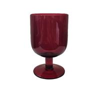 CAPIJIONG 300/500ml Medieval Household Short Foot Glass Cup Simple Whiskey High Foot Red Wine Crystal Cup-Red short legged glass cup 300ml