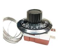 Capillary Car Thermostat,KACEPAR TS-120SR Cooling Radiator Fan Temperature Control Switch, Adjustable 0-120°C Cooling Radiator Fan Control Switch Universal Adjustable12V Thermostat