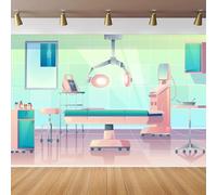 CapiSco Operating Room Backdrop 7x5FT Surgery Anesthesia Bed Medical Equipment Background for Doctor Nurse Themed Party Decorations Nurse Themed Backdrops Decor Banner