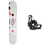 S Burton Mens Mission Re:Flex Snowboard Bindings Black Size