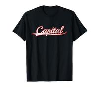 Capital City Government District Vintage Varsity Throwback T-Shirt