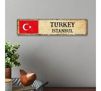 Capital City of Turkey Istanbul Wooden Plaques Country Souvenir Vintage Rustic Sign Rustic Wood Hanging Sign Custom Wood Sign Decorative Wall Decor 4x18in