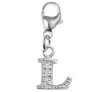Capital Letter A-Z Alphabet Initial 925 Sterling Silver Clip On Charm Pendant with Lobster Clasp for Women - Plain or Cubic Zirconia Letter Charms Compatible with Thomas Sabo Charms Bracelet Necklace