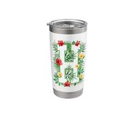 Capital Letter H Alphabet Monogram Initial Flower Gardener Stainless Steel Insulated Tumbler