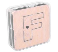 Capital Letter Leather Craft Punch Tool, Leather Hole Puncher with Alphabet Dies, Ergonomic Iron Cutting Mould for DIY Crafting, Clear Pattern Maker for Beginners and (F)