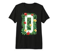 Capital Letter O Alphabet Monogram Initial Flower Gardener Premium T-Shirt