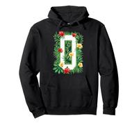 Capital Letter O Alphabet Monogram Initial Flower Gardener Pullover Hoodie