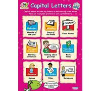 Capital Letters | Early Years & Primary School Posters | Gloss Paper Measuring 485mm × 648mm (C1) | Children’s Learning for The Classroom | Education Charts by Daydream Education