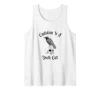 Capitalism is A Death Cult Crow Skull Goth Alternative Punk Tank Top