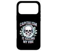Capitalism Is Killing My Vibe Funny Anti-Capitalist Case for iPhone 17 Pro Max