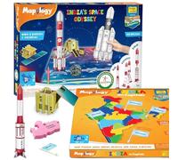 Capitals India's Space Odysse Learn About Indian Rockets Satellites, Educational for Kids for Age 5 Years+, Best Gift for Boys Girls