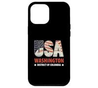 Capitol Building American Flag Inside Letters USA Washington Case for iPhone 12 Pro Max