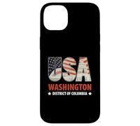 Capitol Building American Flag Inside Letters USA Washington Case for iPhone 14 Plus