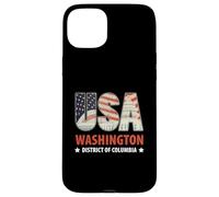 Capitol Building American Flag Inside Letters USA Washington Case for iPhone 15 Plus