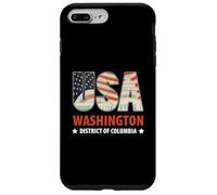 Capitol Building American Flag Inside Letters USA Washington Case for iPhone 7 Plus/8 Plus