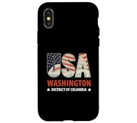 Capitol Building American Flag Inside Letters USA Washington Case for iPhone X/XS