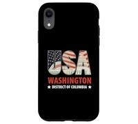 Capitol Building American Flag Inside Letters USA Washington Case for iPhone XR
