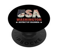 Capitol Building American Flag Inside Letters USA Washington PopSockets Adhesive PopGrip