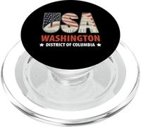 Capitol Building American Flag Inside Letters USA Washington PopSockets PopGrip for MagSafe
