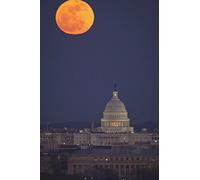 Capitol Building in Washington D.C. Journal: 150 page lined notebook/diary