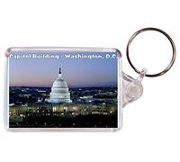 Capitol Building - Washington, D.C. - Double Sided Large Keyring Gift/Present/Souvenir BBSK954