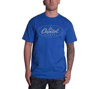 Capitol Records T Shirt Logo Official Mens Blue XL