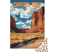 Capitol Reef National Park Adult Jigsaw Puzzle, 1000 Pieces, 38x26cm/1000pcs, White Cardboard Construction, Screen-Free Leisure And Time at Home