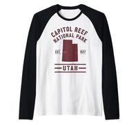 Capitol Reef National Park Est 1937 Utah Raglan Baseball Tee