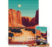 Capitol Reef National Park Poster Adults 1000 Pieces Puzzle Thought Challenge Casual Enjoyment Cut Precisely Heartfelt Gift (50x75cm)