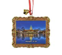 Capitol Washington DC USA America Travel Souvenir Xmas Tree Ornament Hanging Pendant Home Christmas Party Decoration