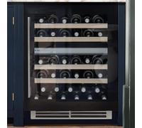 Caple 60cm Sense Premium Undercounter Dual Zone Wine Cooler WI6155BG Black