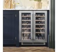 Caple 60cm Undercounter Dual Zone Wine Cooler WI6234 Stainless Steel