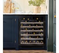 Caple WI6143BG - Black Built-in Wine Cooler - 52 Bottles - G Energy Rating