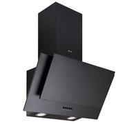 Caple AH600BK 60cm Angled Chimney Hood - BLACK