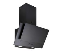 Caple AH600BK 60cm Angled Chimney Hood - BLACK