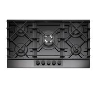 Caple C889G 88cm 5 Burner Gas On Glass Hob - GUNMETAL