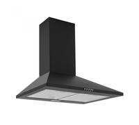 Caple CCH601BK 60cm Wide Black Wall-Mounted Cooker Hood