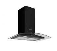 Caple CGC711BK 70cm Wide Black Curved Glass Wall-Mounted Cooker Hood