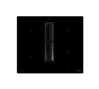 Caple DD610BK - Black Glass Induction Hob with Downdraft Extractor - 4 Zones - B Energy Rating