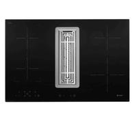 Caple Black Glass Induction Downdraft Extractor Hob DD780BK