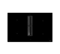 Caple DD820BK - Black 80cm Induction Hob with Downdraft Extractor - 4 Zones - A+ Energy
