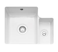 Caple ETT150U Ettra 1.5 Bowl Ceramic Undermount Sink - WHITE