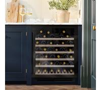 Caple WI6143BG - Black Built-in Wine Cooler - 52 Bottles - G Energy Rating