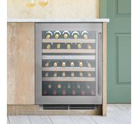 Caple WI6150 Stainless Steel Under-Counter Built-In Dual Zone Wine Cooler