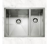 Caple Zero 150 1.5 Bowl Undermount Sink Right Hand Small Bowl ZERO150R Stainless Steel