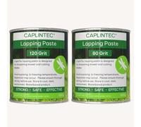 CaplinTec Back Lapping Paste | Valve Grinding Paste | Oil-Free, Odour-Free Formula for Precise and Efficient Maintenance | Performance for All Equipment Types (80 & 120 Grit, Twin Pack, 2 x 500ml)
