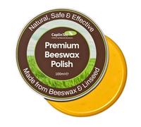 CaplinTec Beeswax Polish for Wood - Formulated with Linseed Oil | 100ml Furniture Wax | Restorer & Protector for Outdoor Surfaces | Preserves & Enhances Natural Long-Lasting Finish