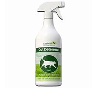 CaplinTec Cat Repellent Spray - Stop Cats Pooping in Garden, Scratching Furniture, Lawns, or Plants | Natural & Pet-Safe, Non-Toxic Barrier for Indoor & Outdoor Use | Eco-Friendly Formula - 1L
