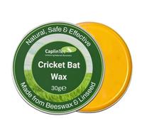 CaplinTec Cricket Bat Wax | Premium Beeswax and Linseed Oil for Cricket Bats | Natural Ingredients, Premium Wood Polish for Ultimate Bat Protection & Conditioning | Enhances Performance (30ml)